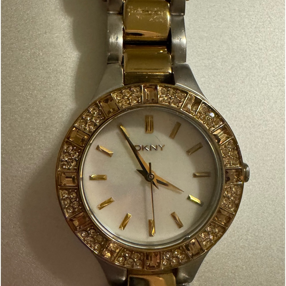 DKNY Silver and Gold Watch - Picture 2 of 7